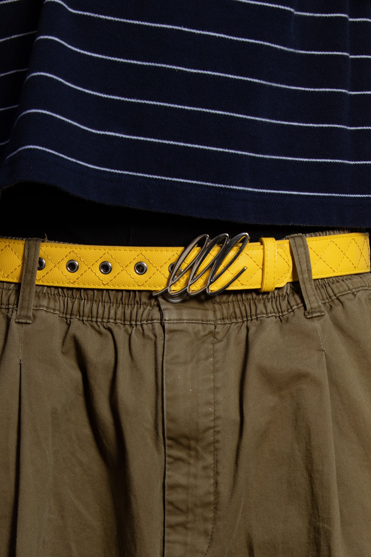 Quilted Leather Belt