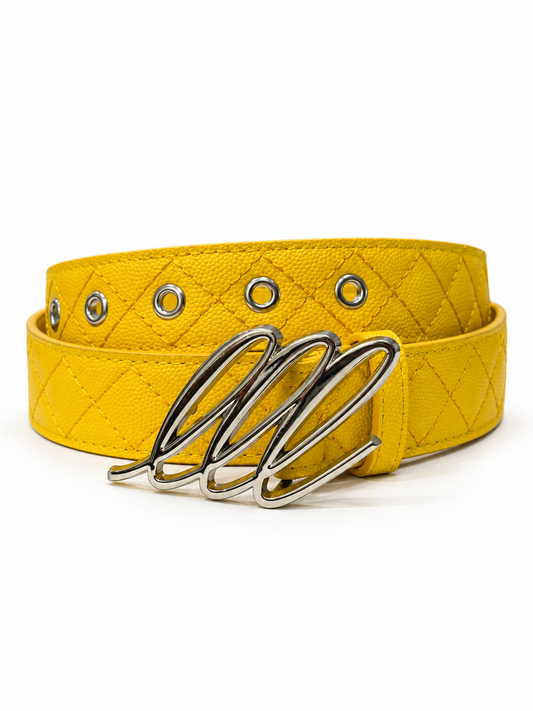 Quilted Leather Belt