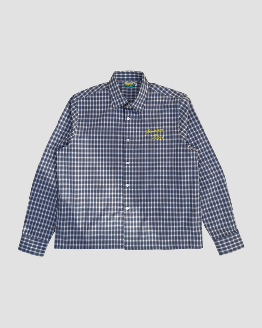 Blue Plaid Button Up